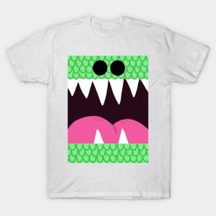 Dinosaur with Scales Mouth T-Shirt